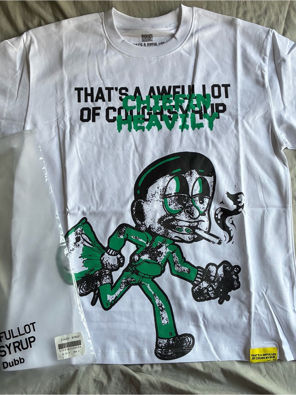 Mens cough syrup tee shirt